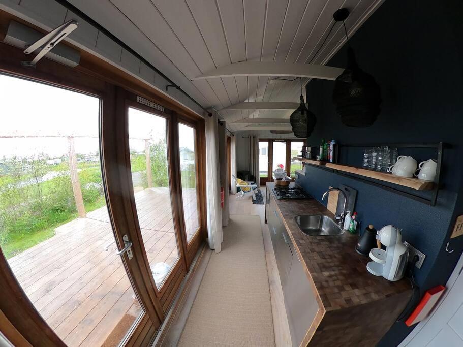 Strandvakantiehuisje! 보쿰 외부 사진